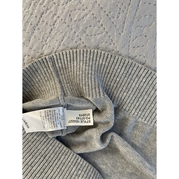 Vineyard Vines Sz S Gray 1/4 Zip Blue Striped Inside Collar Pullover Long Sleeve - Picture 6 of 8